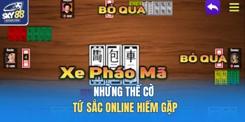 Tứ Sắc Online SKY88 - Game Giải Trí Chất Việt Nam 4 Những thế cờ tứ sắc online hiếm gặp